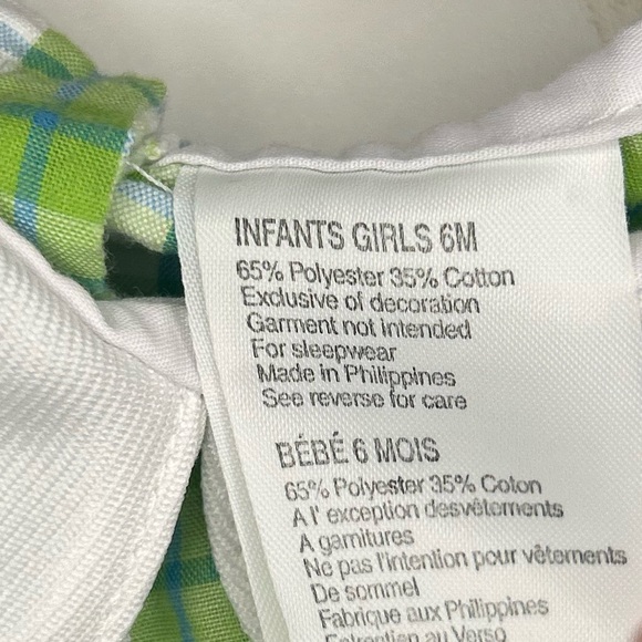 Plaid Baby Dress with Butterfly Detail - Picture 5 of 12